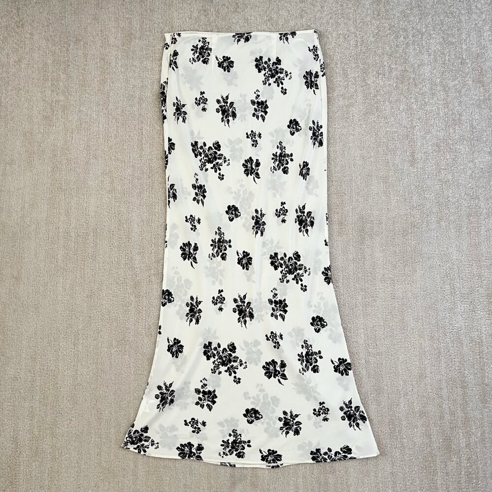 House of Harlow 1960 Black & White Floral Maxi Skirt - Picture 4 of 12